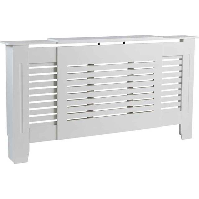 Home Source Extending White Radiator Cover, White