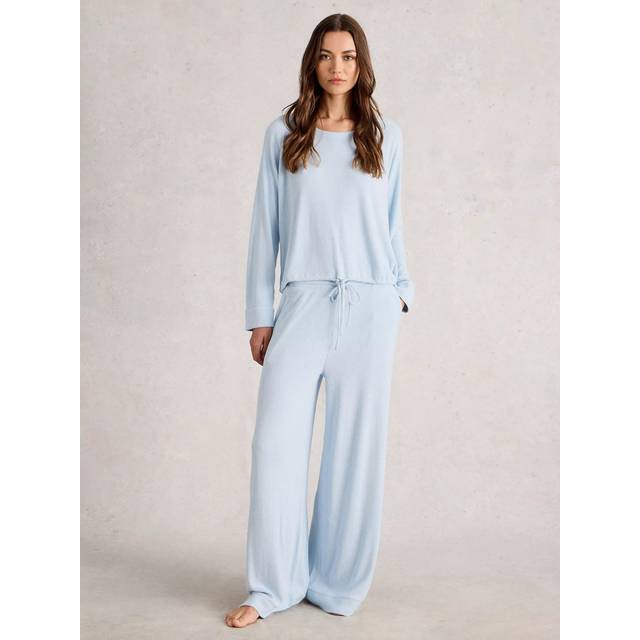 White Stuff Cosy Ribbed Pyjama Top
