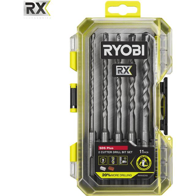 RX 5pc 2-Cutter SDS Plus Drill Bit Set