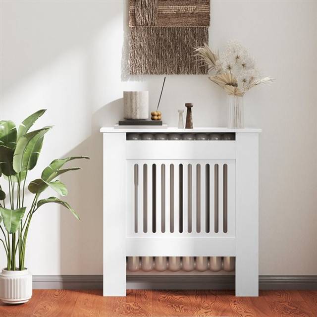 Homcom Element Cover Hvid Radiatorskjuler
