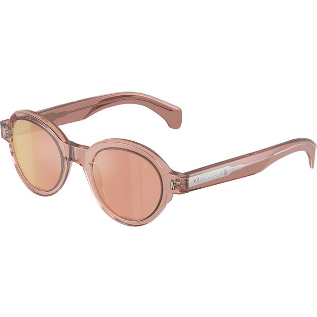 Moncler ME6003 Rondosa Solbriller Acetat Rosa Guld Rund