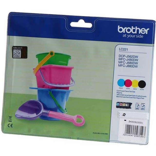 Brother Ink LC221VALBPDR Multipack