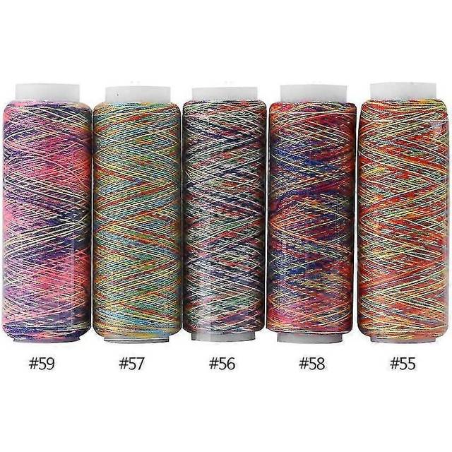 Colorful Sewing Thread 5 Strands Polyester Machine