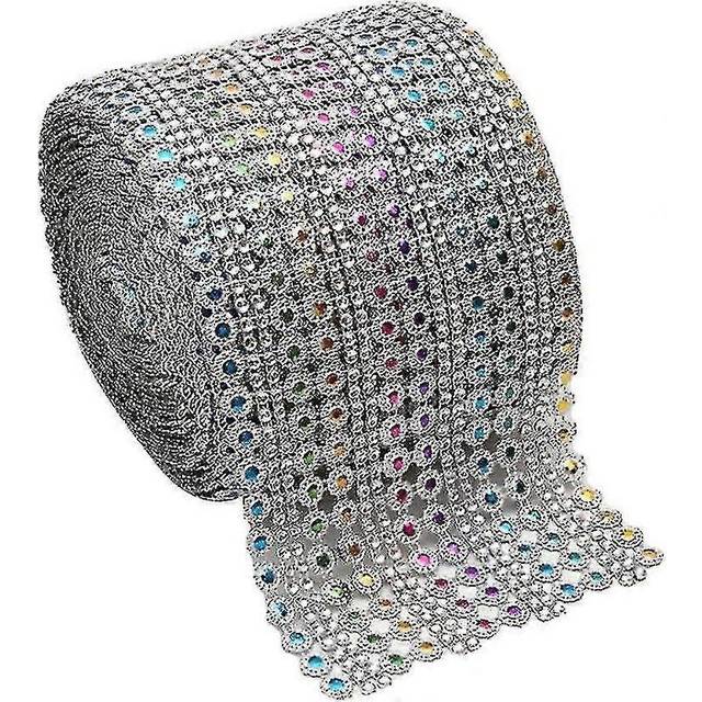 Rhinestone Stitched Edges 16 Rows Ribbon