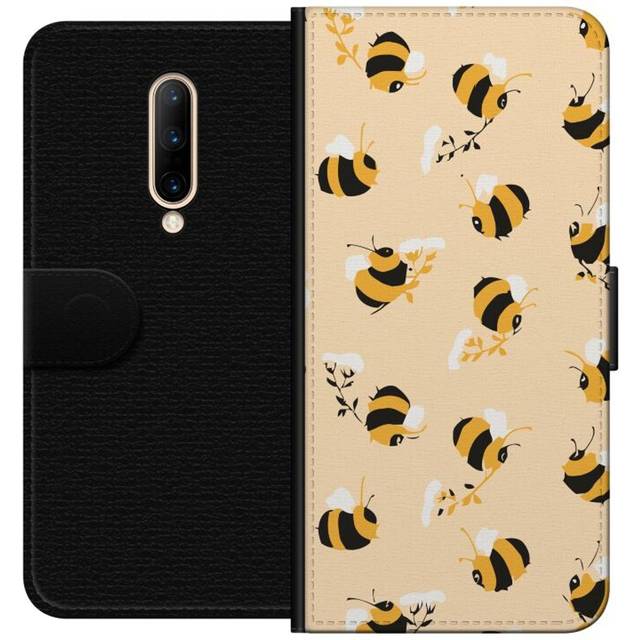 iSecrets OnePlus 7 Pro Tegnebogsetui Humlor - Sort