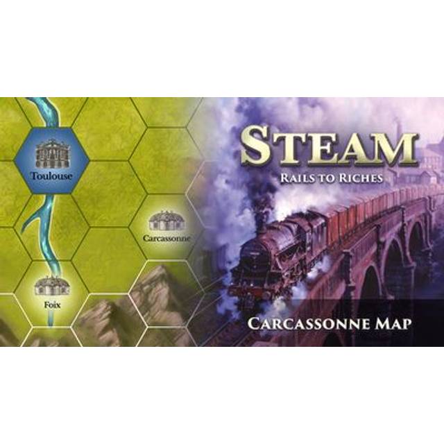 Steam Rails to Riches Carcassonne Map