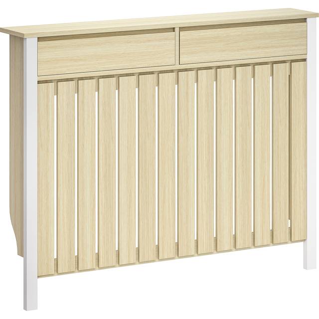 Homcom Rustic-Look Radiator Cover 93 x 119cm Oak