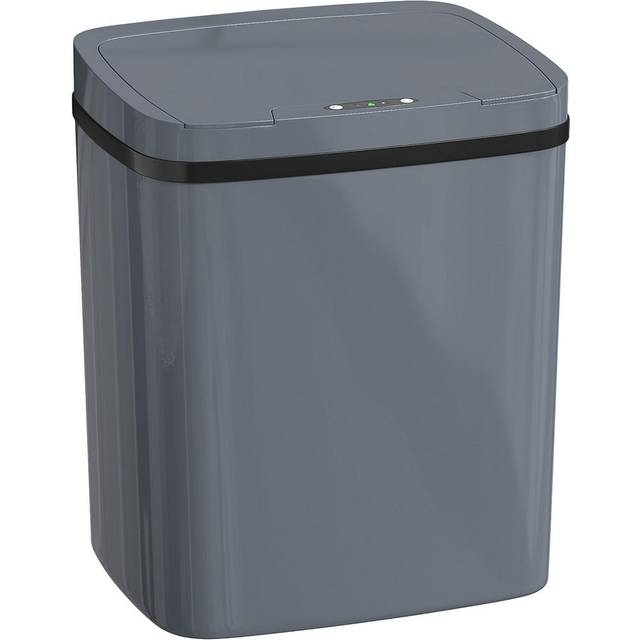 Homcom Sensor Mülleimer Grau