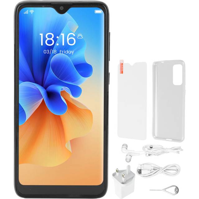 Android-Smartphone med Dual-SIM - Sort