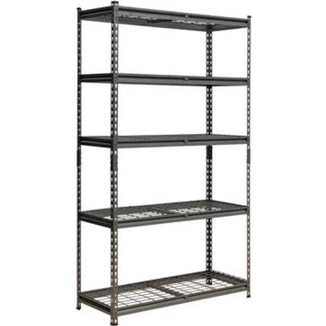 Rhino Racking 183 X 120 X 45Cm - Black - 5 Tier Boltless Heavy Duty Wire Shelving Unit - 1000Kg Load Weight - One Size