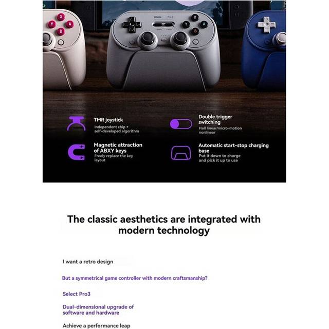 8Bitdo 8BitDo Pro 3 Wireless Gamepad