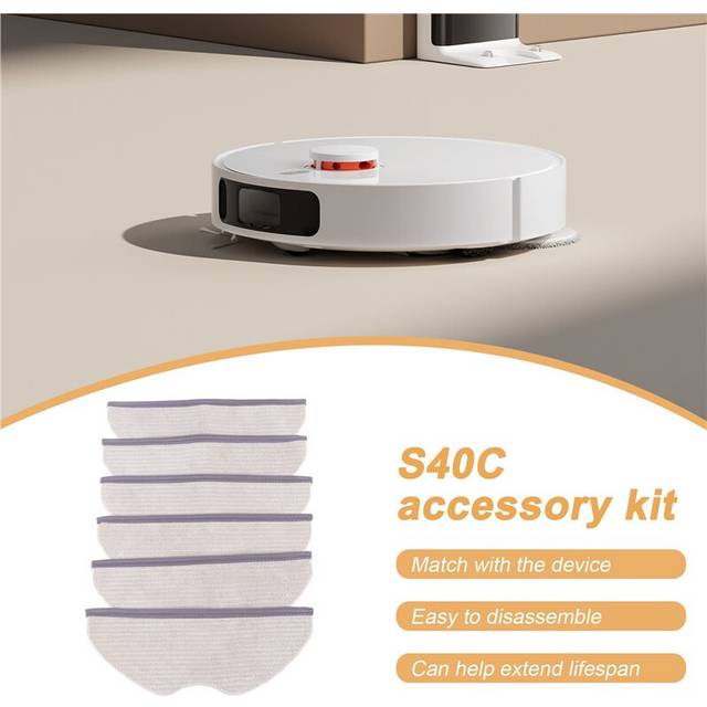 Melitt Robot Vacuum S40C Mop Rag Cleaner Kit