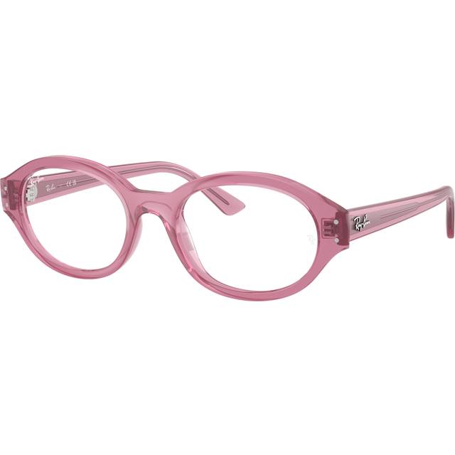 Ray-Ban Ban RX7257 Shilo 8435 Optiske Stel Injiceret Rosa Transparent Rund