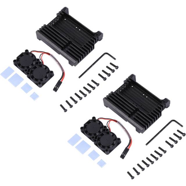 Typecat Raspberry Pi 4 Aluminum Case Dual Cooling Fan