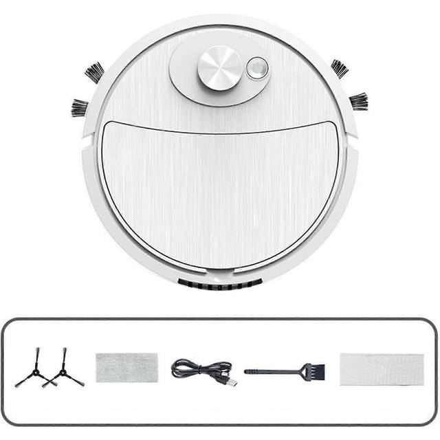 White Robot Vacuum Cleaner Mopping System