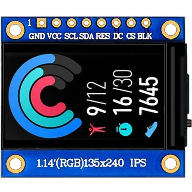 Zandona 1.14-Inch IPS TFT Display Module LCD Screen
