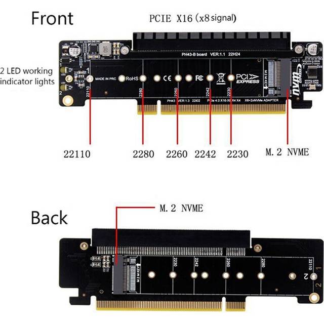 Typecat PCIE4.0 Split Expansion Riser Card