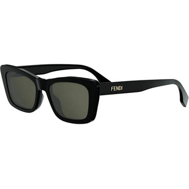 Fendi Lettering Solbriller Uld - Sort