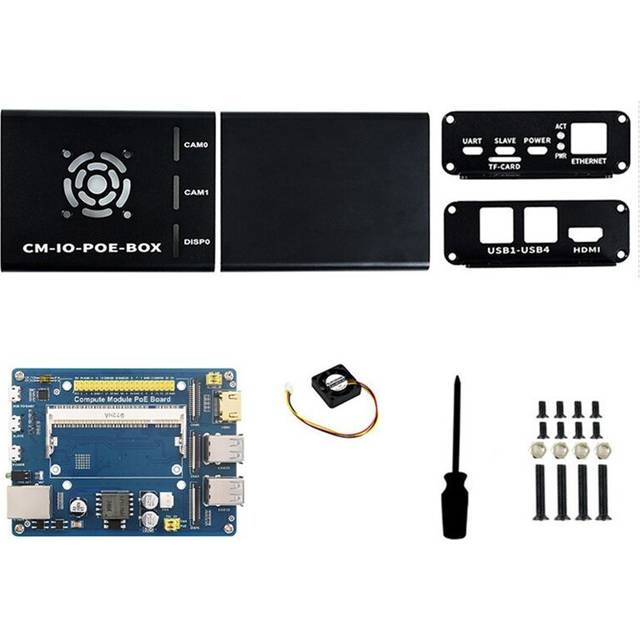 Typecat Compute Module PoE Board Case Fan Kit