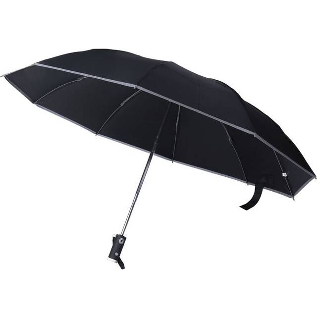 Tlily Automatic Reverse Umbrella Inverted Reflective Folding LED Light Safe Night Windproof Frame