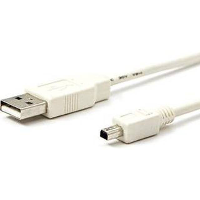 Logo USB-Kabel USB-A til MiniUSB 2 m Sort