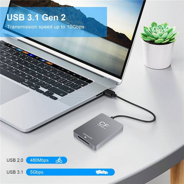 Torribaly CFexpress Type a Card Reader USB3.1 Gen2 Adapter