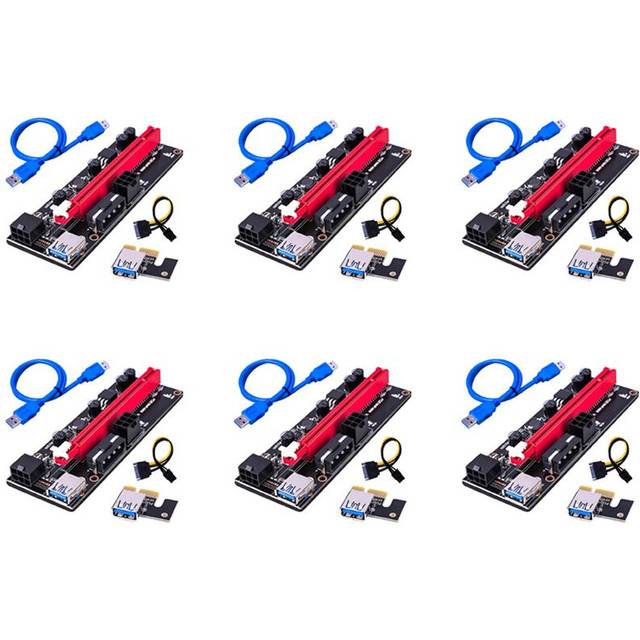 Exogio PCI-E PCIe Riser 009 Extender Dual 6Pin Adapter