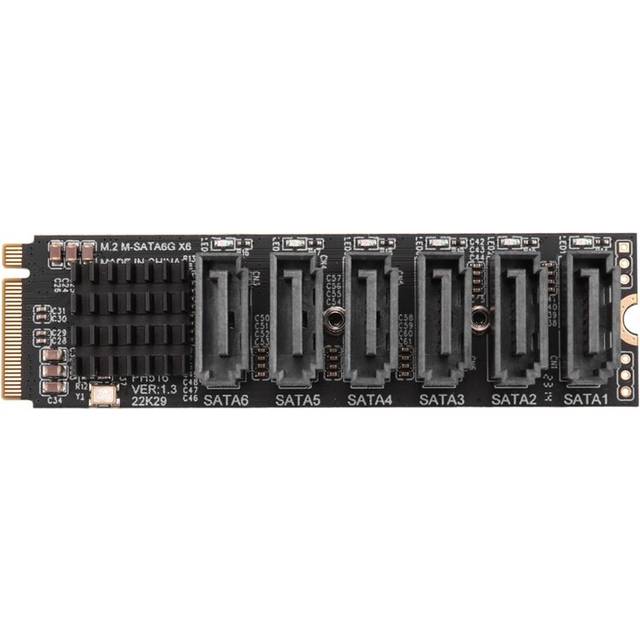 Exogio M.2 MKEY PCI-E Riser Card ASM1166