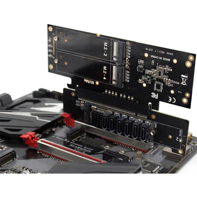 Tlily PCIE 4.0 Channel Splitter Expansion Riser Card