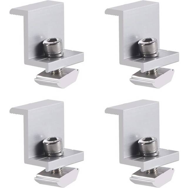 4 Pieces Solar Module Holder End Clamp Kit