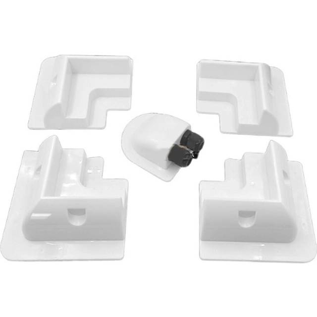 Solar Panel Mounting Brackets Kit 5pcs White