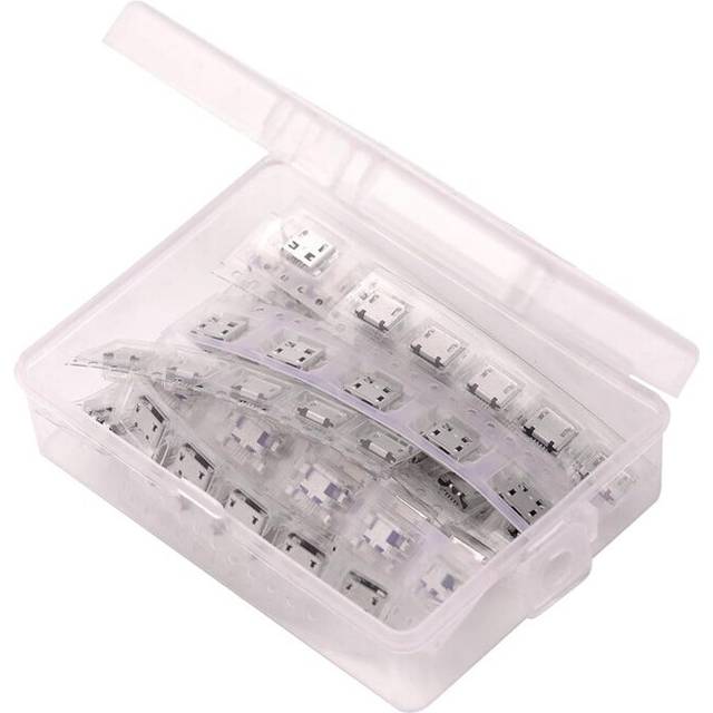 60PCS Micro-USB Female Connector Kit