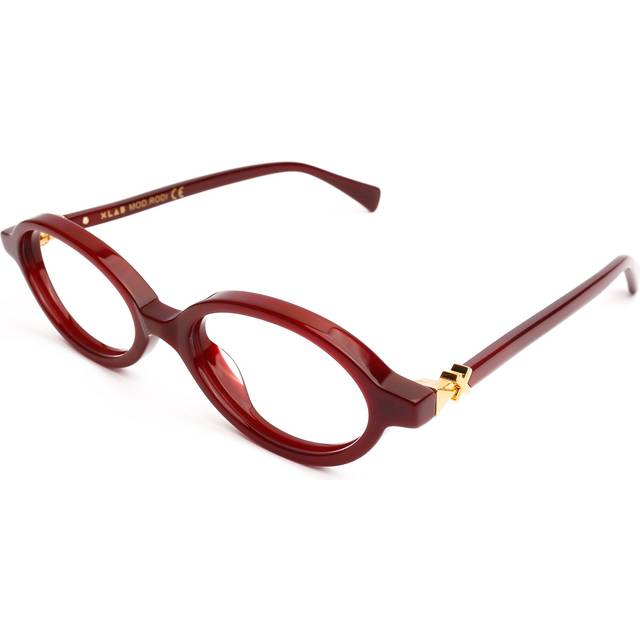 XLab Unisex Rodi Optiske Stel Acetat Sort Rund
