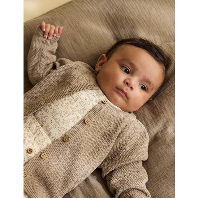 Minymo Body Ls Aop Rib - Cream