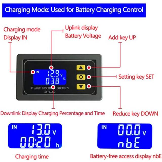 XY-CD60 Solar Battery Charger Controller Module