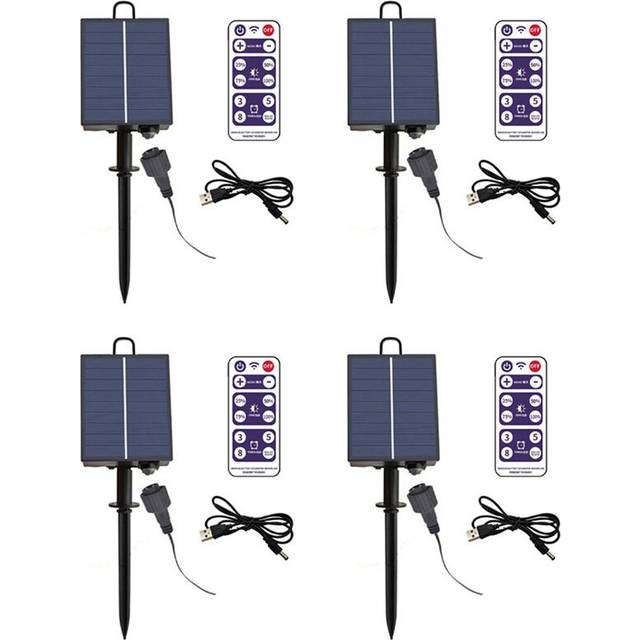 4X 1200mAh Solar Panel Control Box Kit