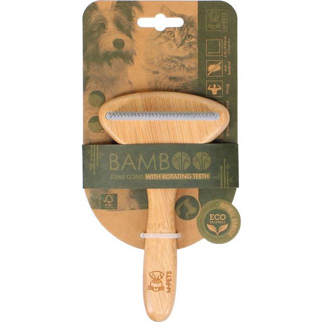M-Pets Rake Comb with Rotating Teeth