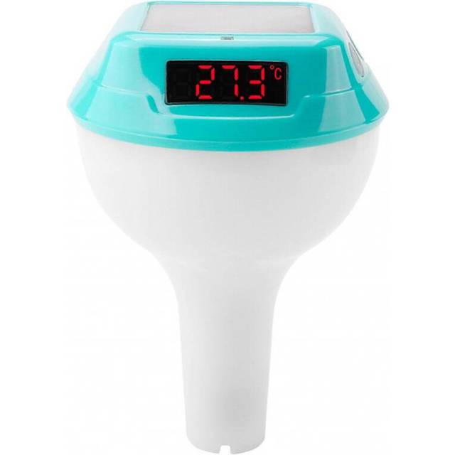 Solar Floating Pool Thermometer Waterproof LED Display RGB