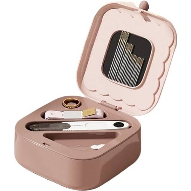Portable 2-Layer Magnetic Needles Thread Kit