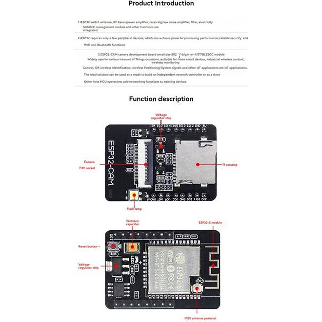 ESP32-CAM Development Board WiFi Module