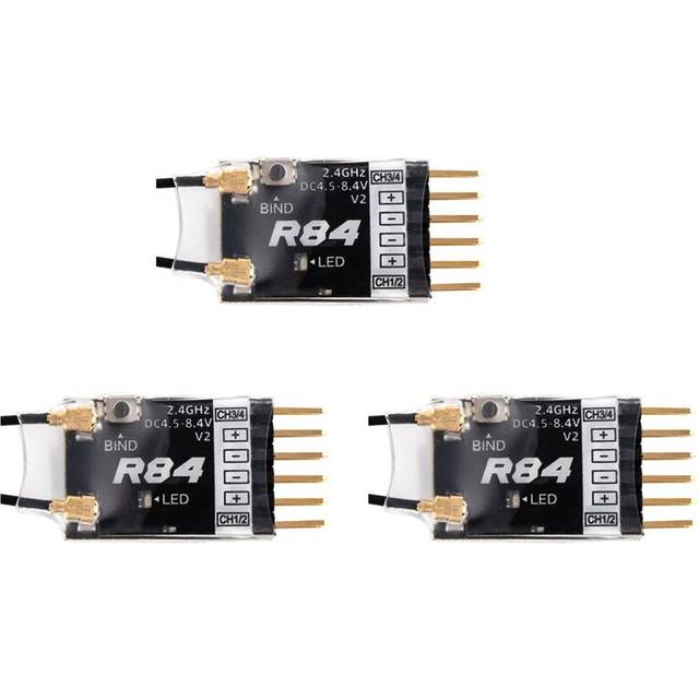 3X Radiomaster R84 V2 4CH PWM RC Receiver
