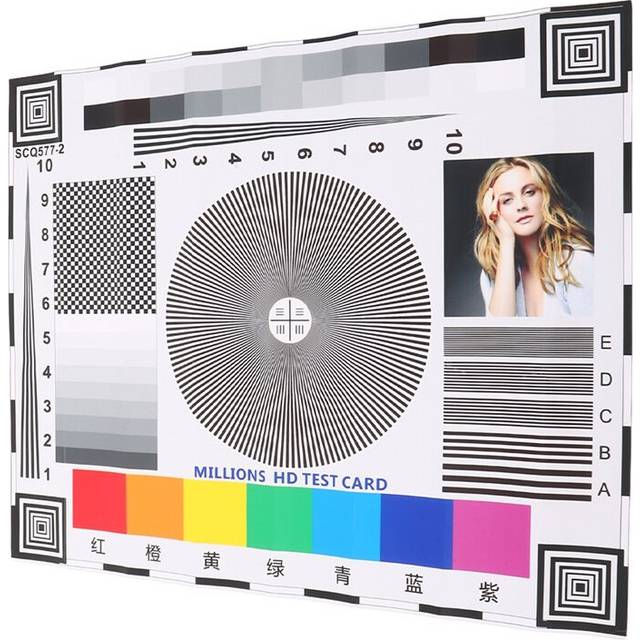 Monitor Calibration Card Security Camera Focus