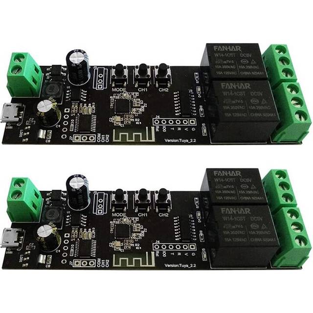 2 Channel WiFi Momentary Inching Relay Module