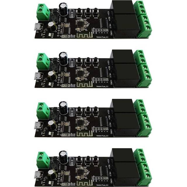 4X 2 Channel WiFi Momentary Inching Relay Module
