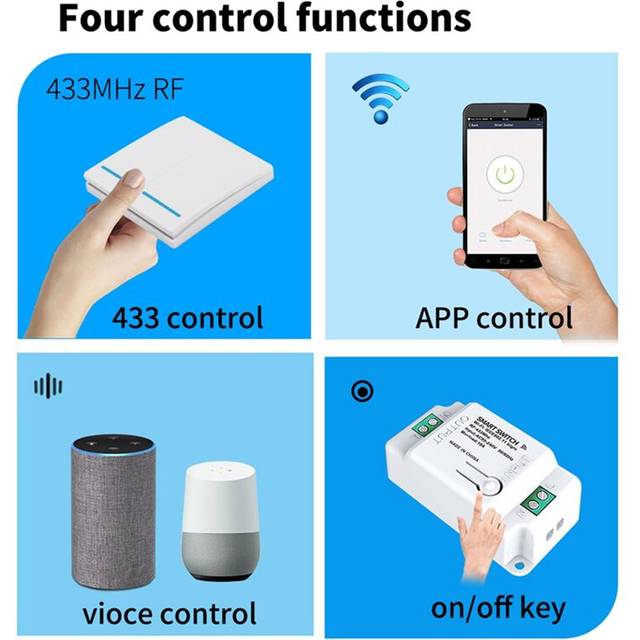 WiFi Tuya RF 433MHz Remote Control Off Breaker Module