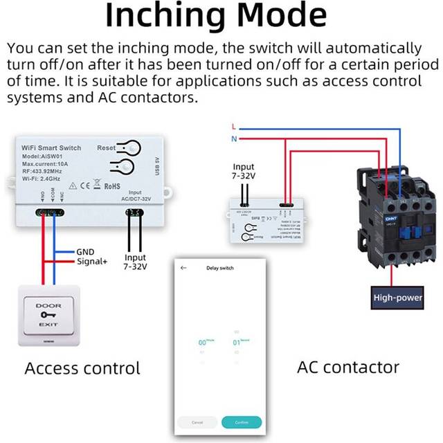 Exogio Home APP WiFi DIY Timer 7-32V Remote Module