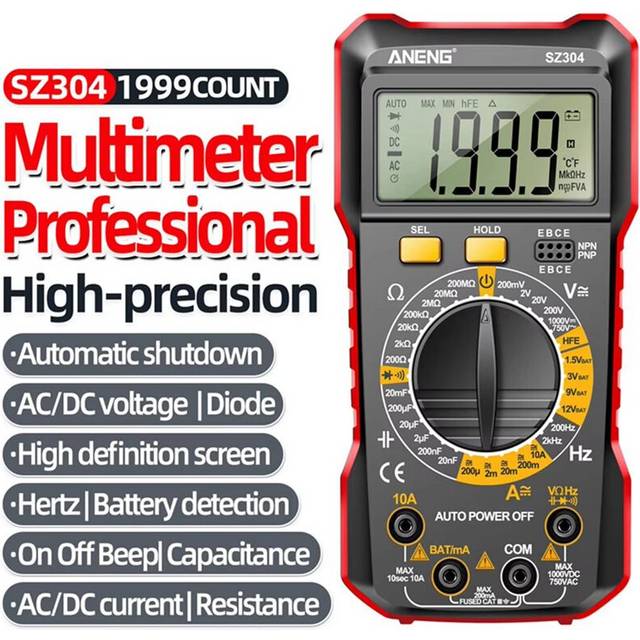 ANENG SZ304 Digital Multimete True RMS Tester