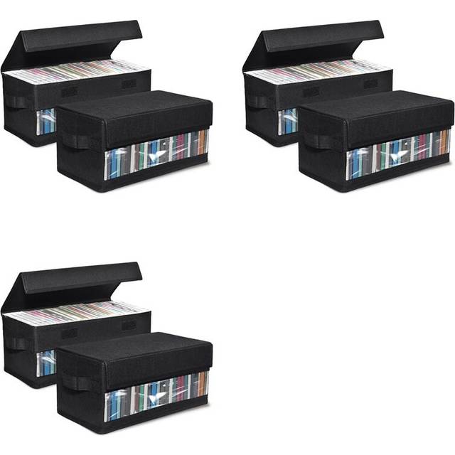 Typecat 6pack CD Storage Boxes Container Holds