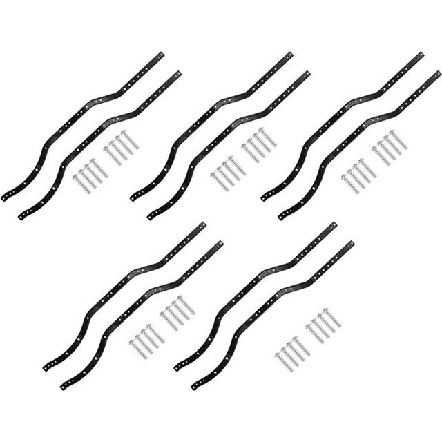 10Pcs Steel Chassis Frame Rails for AXIAL SCX10 Car Crawler