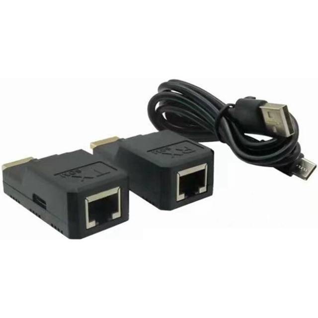 60M RJ45 to Compatible Adapter 1080P Extender